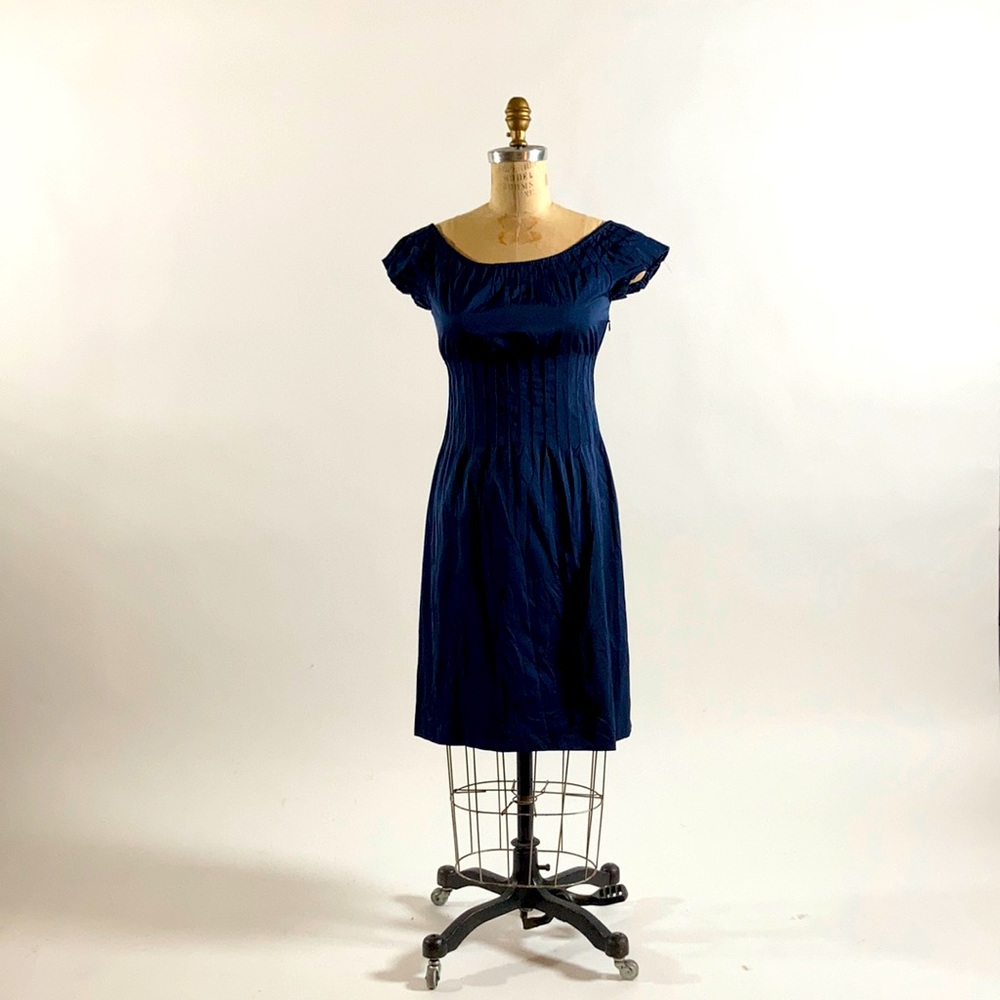 Theory pin tuck dress